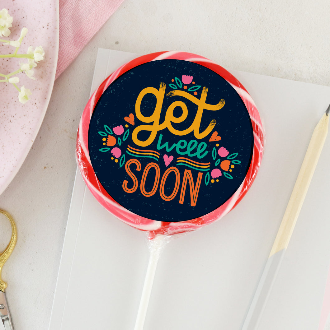 Get Well Soon Colourful Lollipop - Suck It & Say