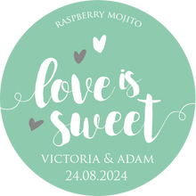Load image into Gallery viewer, Love Is Sweet Pastel Wedding Favour Giant Lollipops
