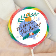 Merry Christmas Bauble Lollipop