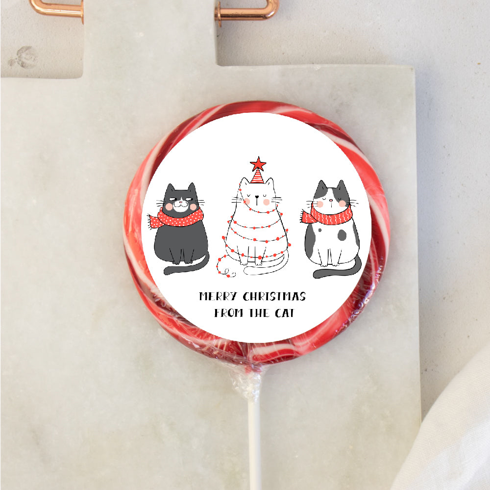Merry Christmas From The Cat Lollipop
