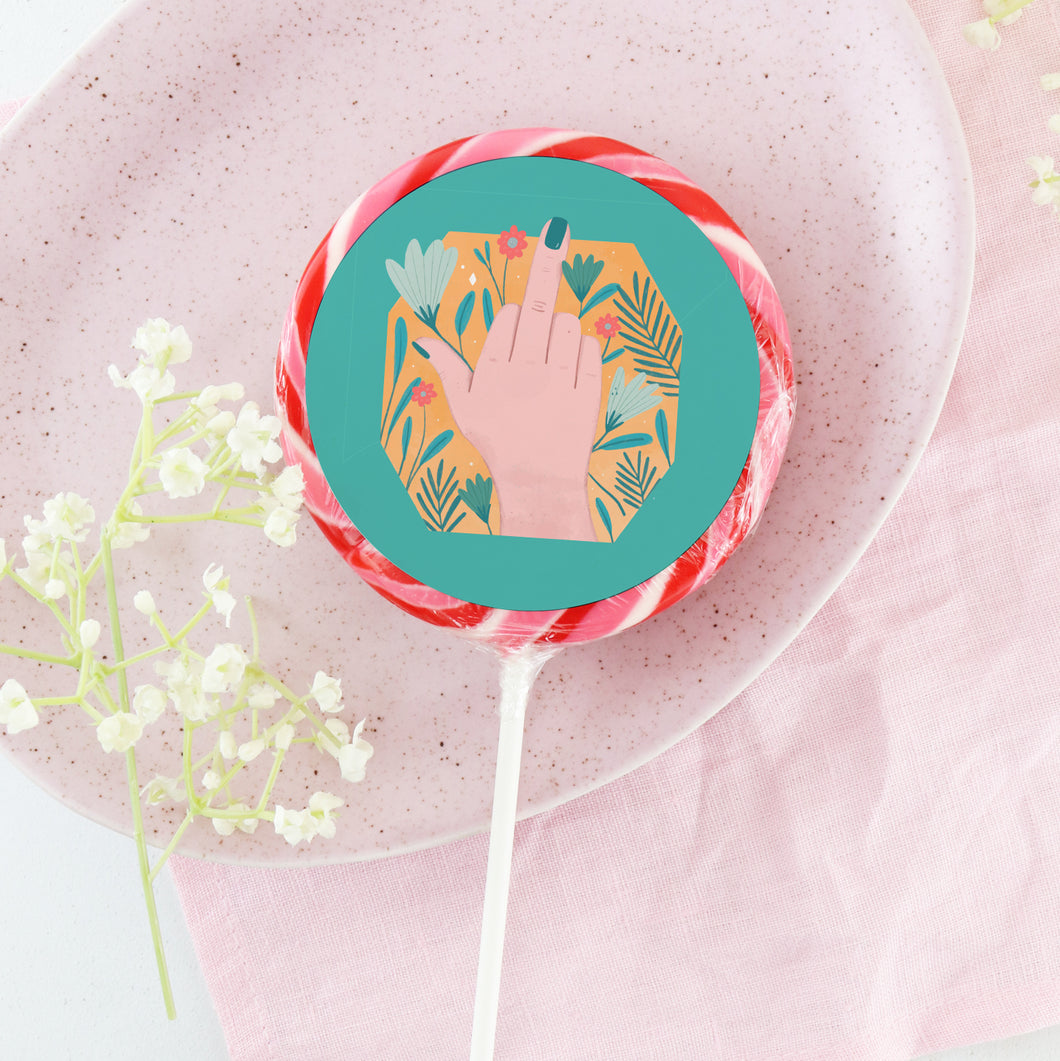 Middle Finger Up Lollipop
