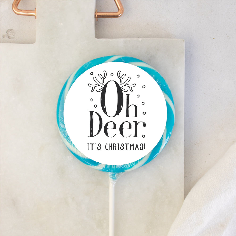 Oh Deer It's Christmas Lollipop