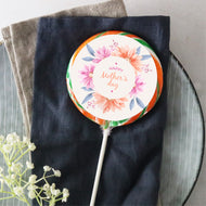 Pastel Flowers Wreath Lollipop