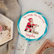 Personalised Santa You Made the Nice List Lollipop