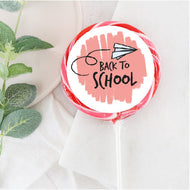 Pink Back to School Lollipop