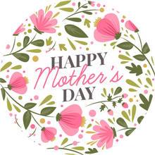 Load image into Gallery viewer, Pink and Green Floral Wreath Lollipop
