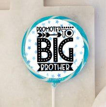 Load image into Gallery viewer, Promoted To Big Brother Blue Stars Lollipop

