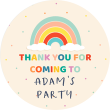 Load image into Gallery viewer, Personalised Rainbow Thank You Party Lollipops
