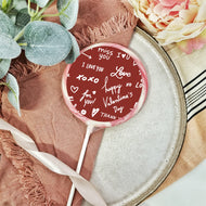 Red Graffiti Love Lollipop
