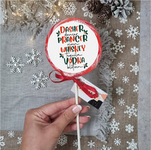 Load image into Gallery viewer, Reindeer Names..or Alcohol? Lollipop
