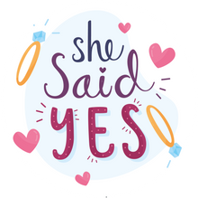 Load image into Gallery viewer, She Said Yes Cartoon Lollipop

