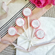 Simple Wedding Favour Lollipops