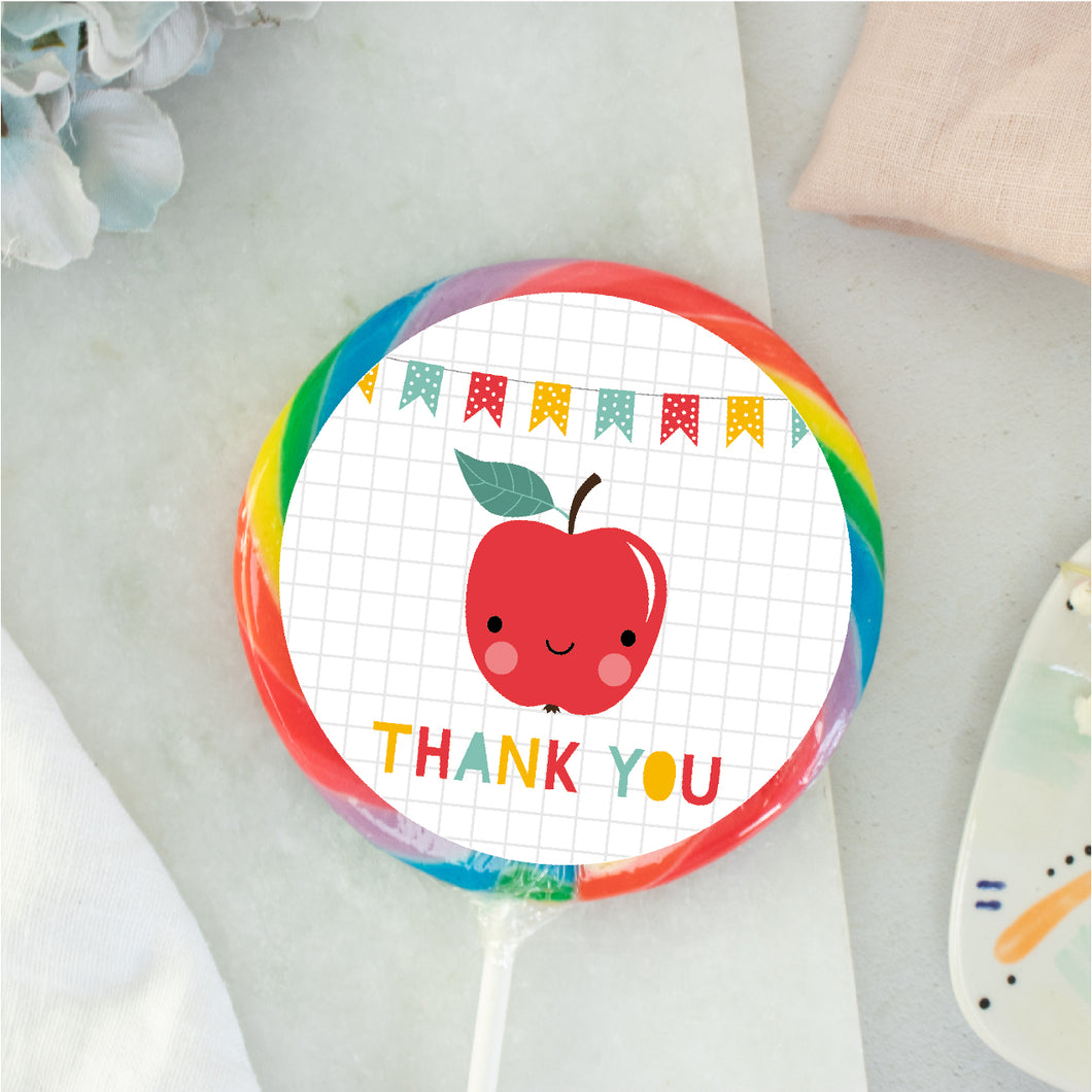 Thank You Apple Teacher Gift Giant Lollipop