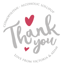 Load image into Gallery viewer, Thank You Wedding Favour Lollipops
