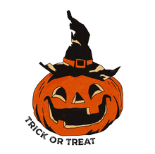 Load image into Gallery viewer, Trick or Treat Vintage Pumpkin Halloween Lollipop
