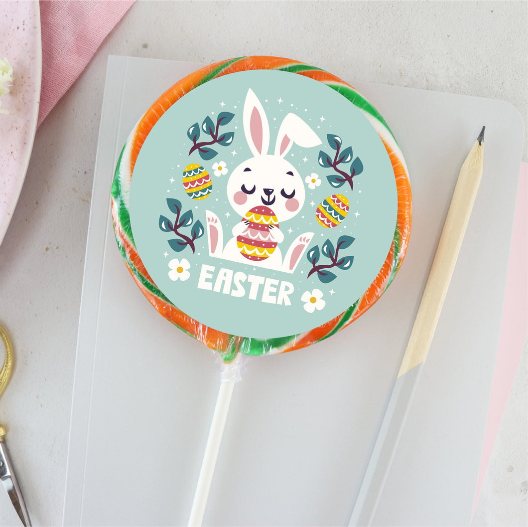 Turquoise Easter Bunny Lollipop