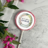 Personalised We Are Going To Map Lollipop