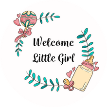 Load image into Gallery viewer, &#39;Welcome Little Girl&#39; Lollipop - Suck It &amp; Say
