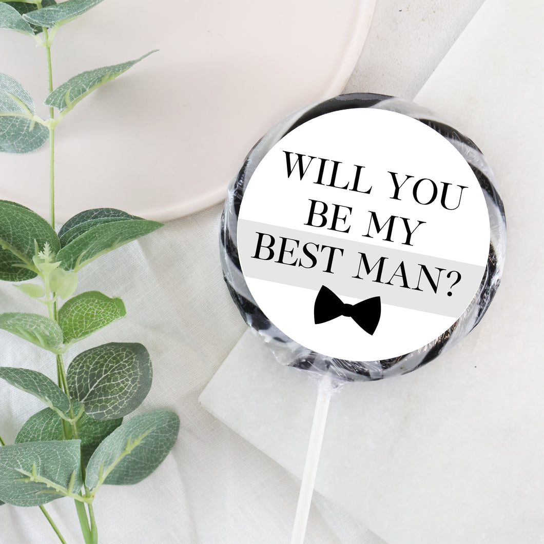Will You Be My Best Man Lollipop