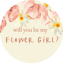 Load image into Gallery viewer, Will You Be My Flower Girl Pink Floral Lollipop
