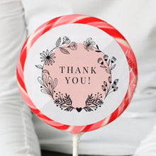 Load image into Gallery viewer, Wreath Thank You Lollipop - Suck It &amp; Say
