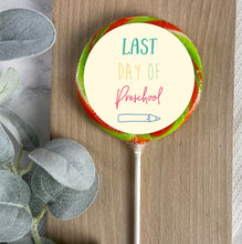 Load image into Gallery viewer, Yellow Last Day Of Preschool Giant Lollipop
