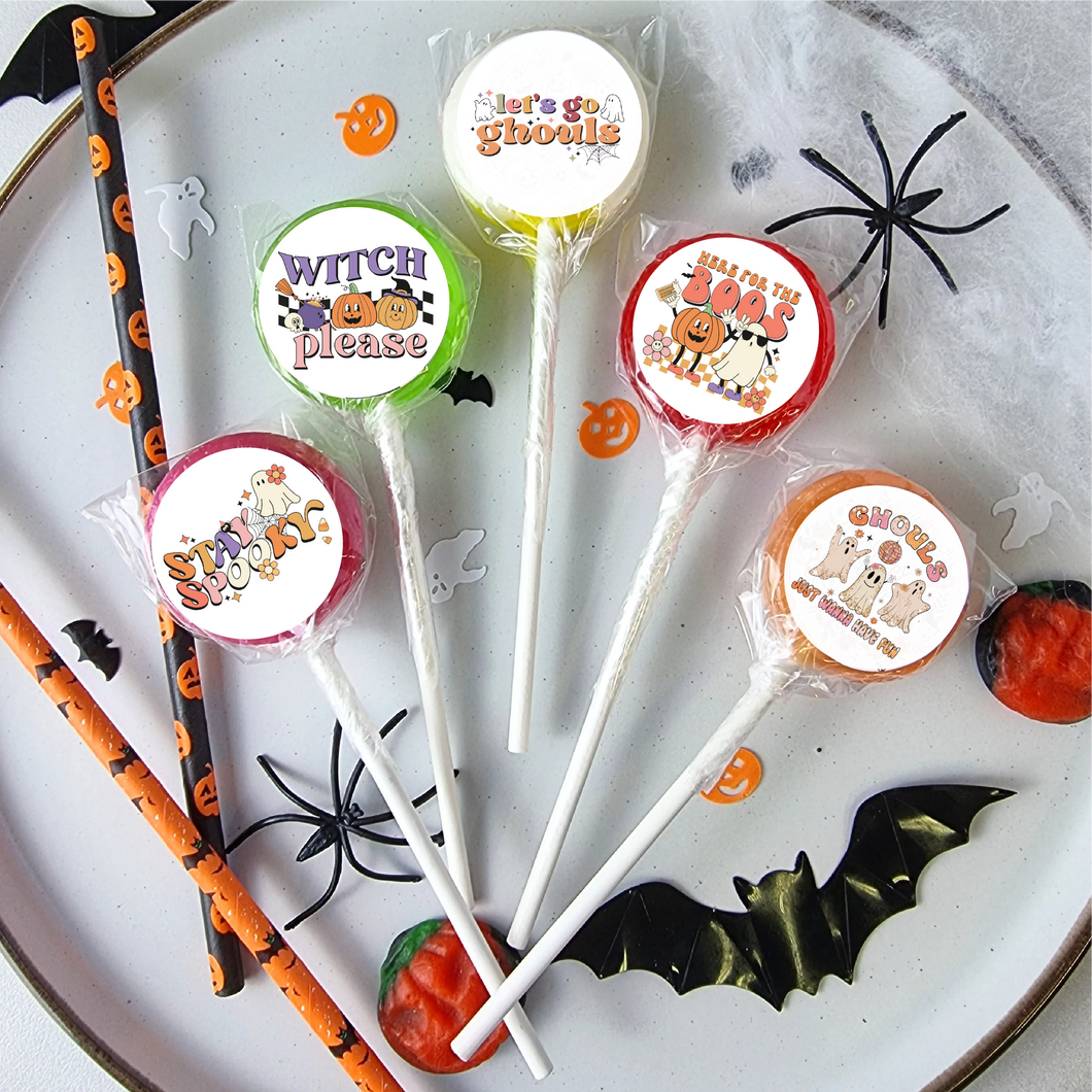 Retro Halloween Small Lollipop Set